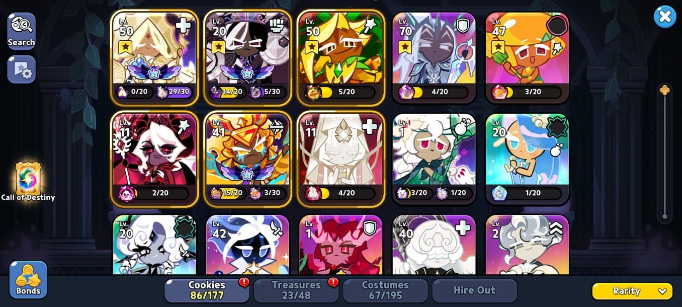 Conta cookie run, serve Dark cacao, iniciante, bastante coisa para explorar