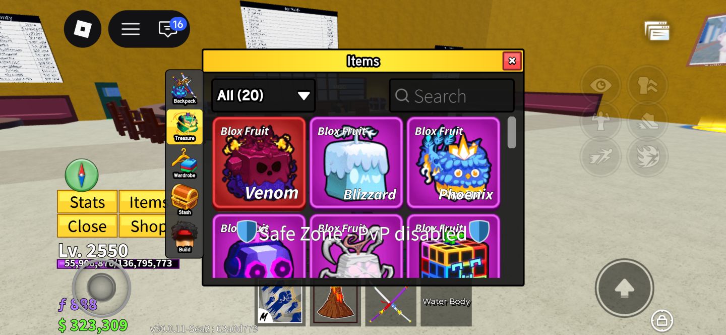 Conta de Roblox braba focada em mm2 e Blox Fruits