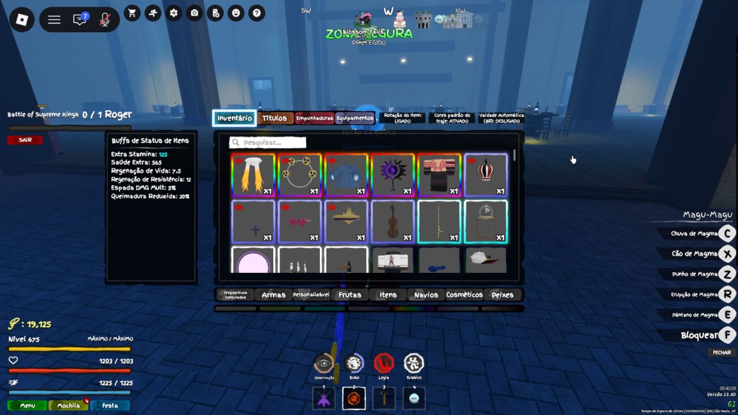 CONTA ROBLOX COMPLETA - MULTI-JOGOS BLOX FRUITS