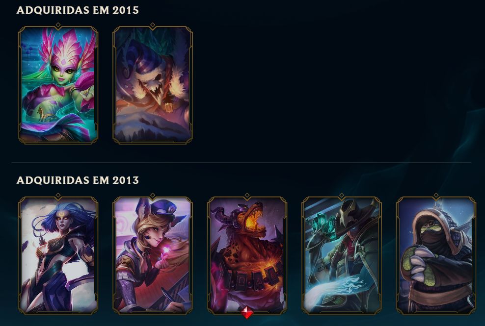 Conta lol de 2012 com muita coisa rara! Full dados de criação.