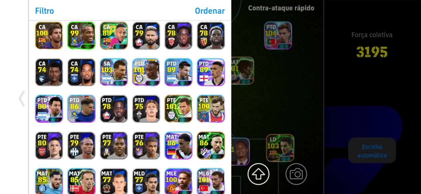 CONTA eFOOTBALL 2026 | FORÇA 3195 | ELENCO TOP | JOGADORES RAROS | VIA KONAMI ID