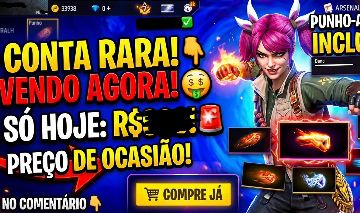 Conta de Free Fire gemada !