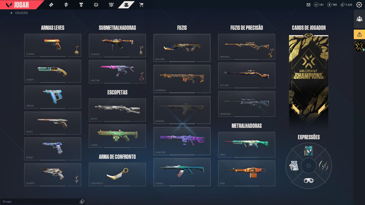CONTA VALORANT FULL ACESSO | KARAMBIT SUBLIME + VANDAL SUBLIME + PHANTOM ÍON