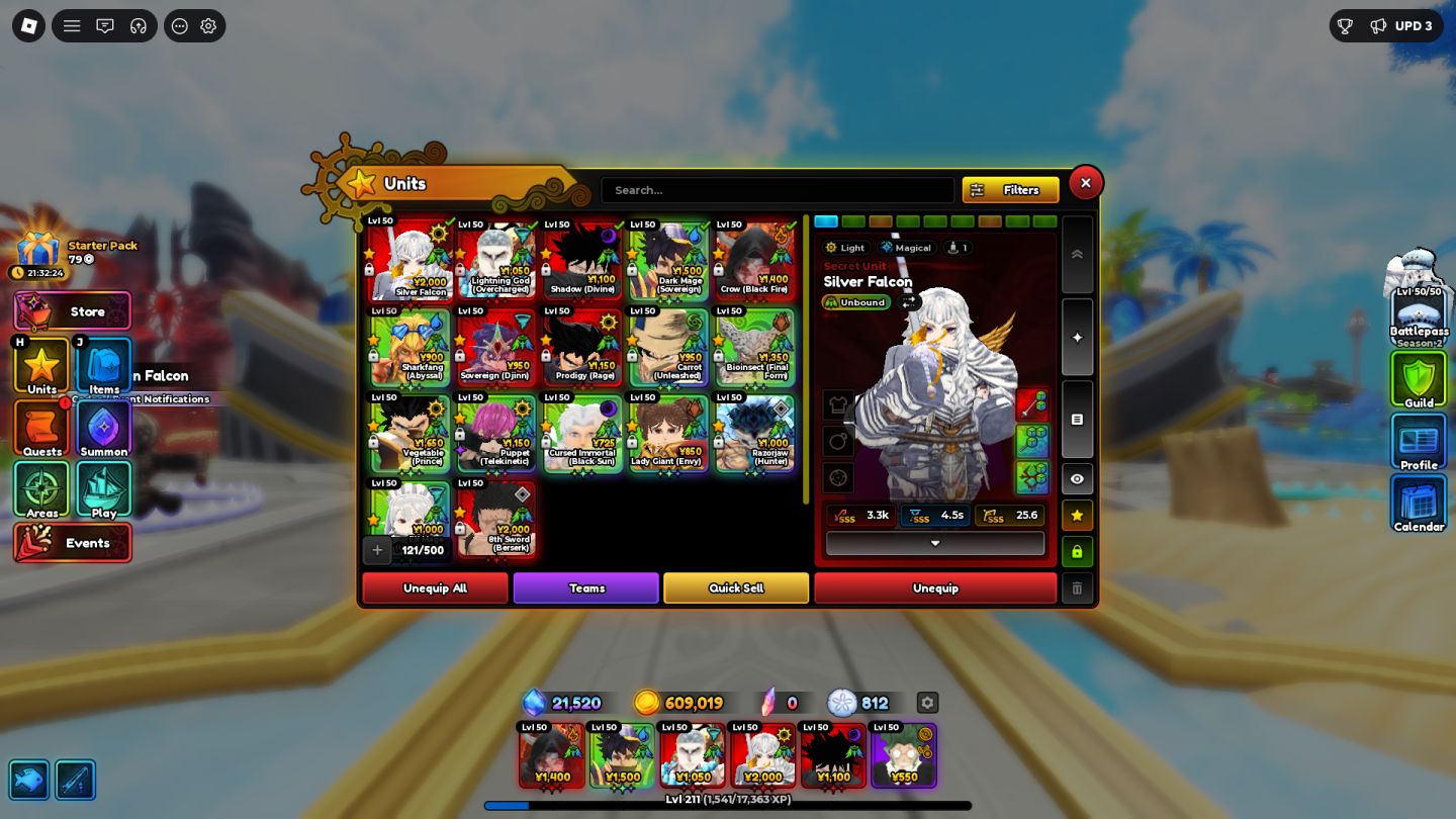 Conta OP Anime expedition(17 Unbonds,Itachi e sovereing shiny)