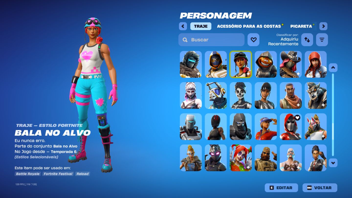 Conta Fortnite OG - criador da conta, pois não jogo mais.