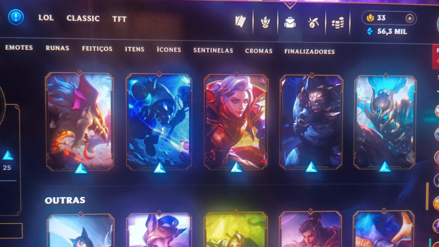 Conta Full acesso 97 skins incluindo mordkaiser sahn uzal 56 mil essência azul