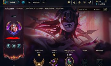 Conta League of Legends nivel 465