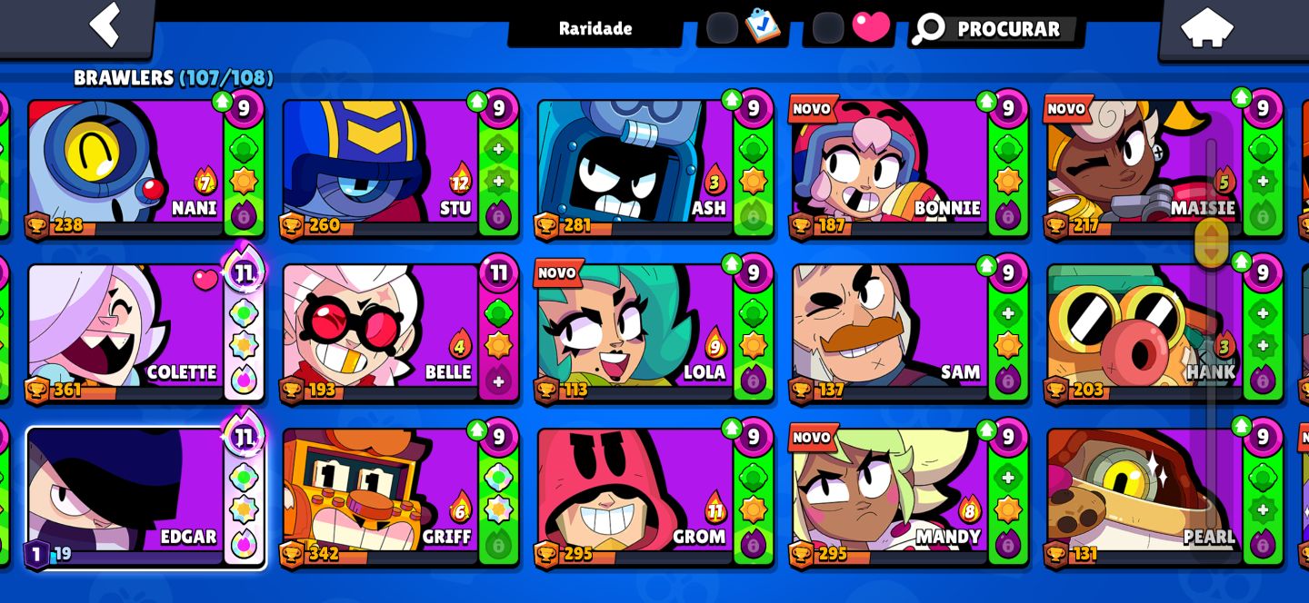Conta BRAWL STARS TODOS OS BRAWLERS | 28.983 TROFÉUS - MUITAS SKINS