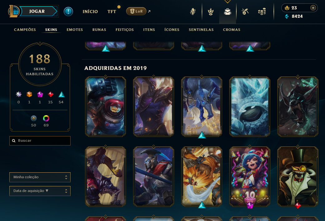 Conta LoL Desde 2013 com Diversas Variedades ! Full Acesso