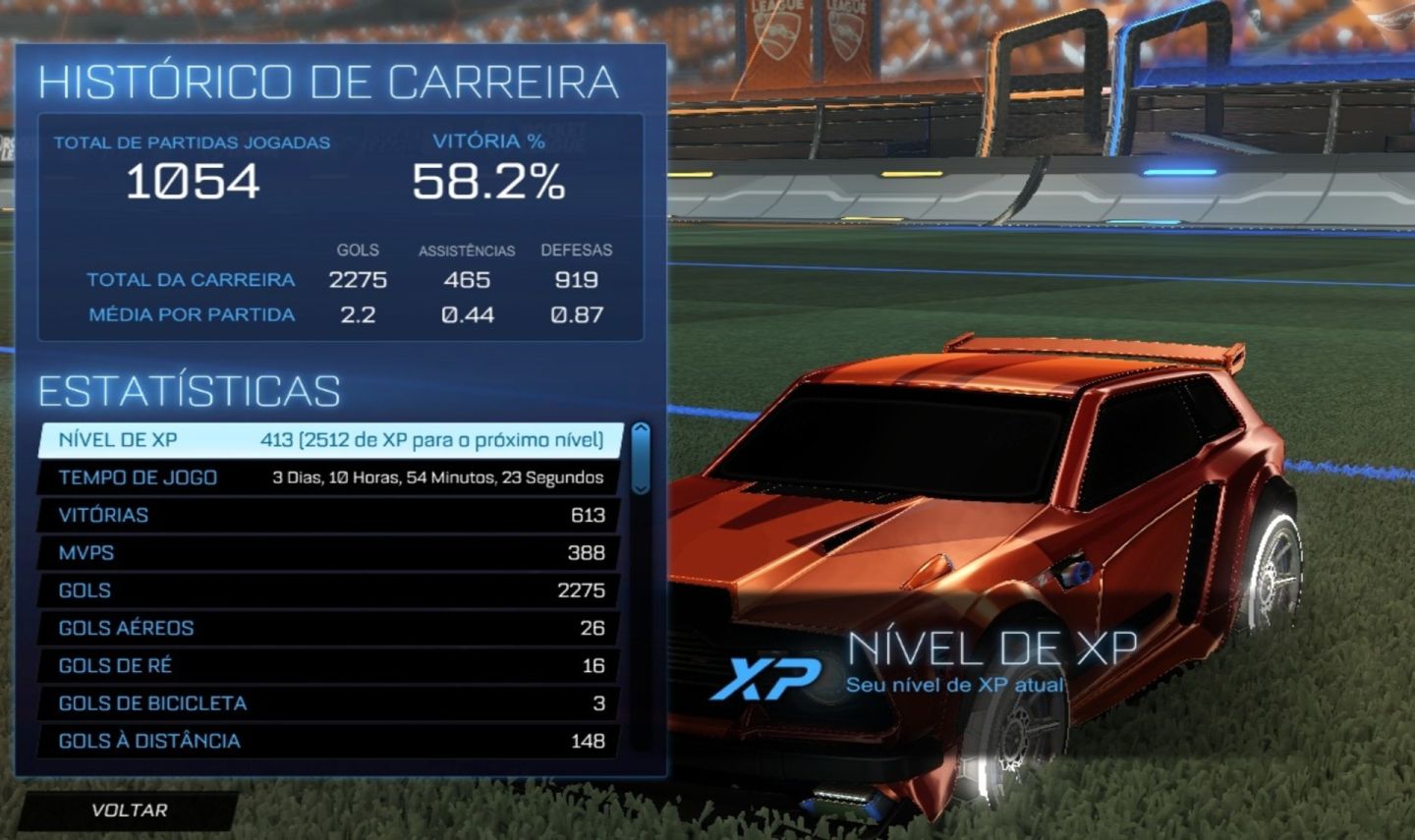 Conta Rocket League | Octane TW, Fennec TW/Preto, Apex TW + 1000 Créditos