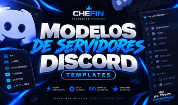 +50 TEMPLATES DISCORD | FiveM RP, GAMER, COMUNIDADES E PROFISSIONAL