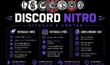 DISCORD CONTAS NITRADA & CONTAS VIRGENS