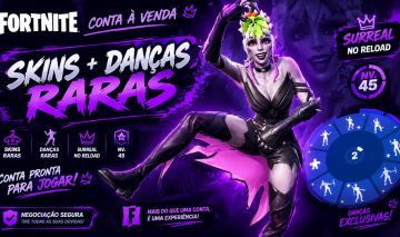 CONTA FORTNITE | SURREAL RELOAD | SKINS + DANÇAS RARAS