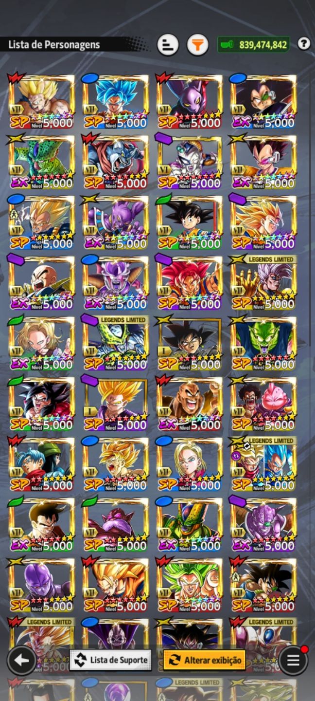Conta de Dragon Ball Legends End Game Pronta Para Legends Festival