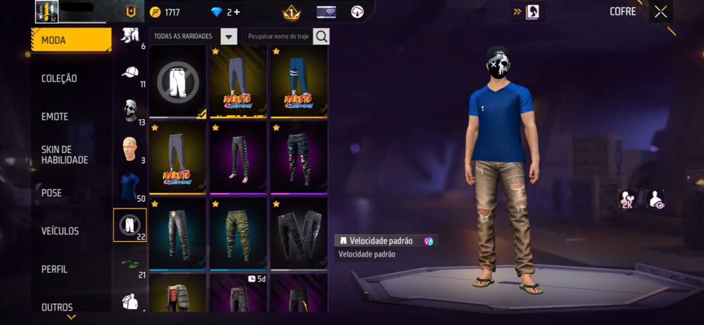 CONTA DE FREE FIRE COM SKIN RARA DO ITACHI!
