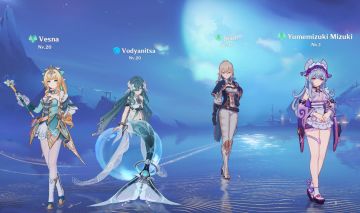 CONTA GENSHIN IMPACT COM VESNA E VODYANITSA + 3 T5 | 6K DE GEMAS | AMÉRICA