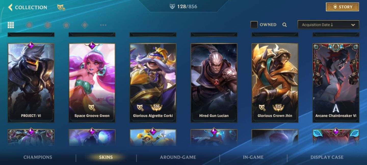 Conta Wild Rift 128 skin