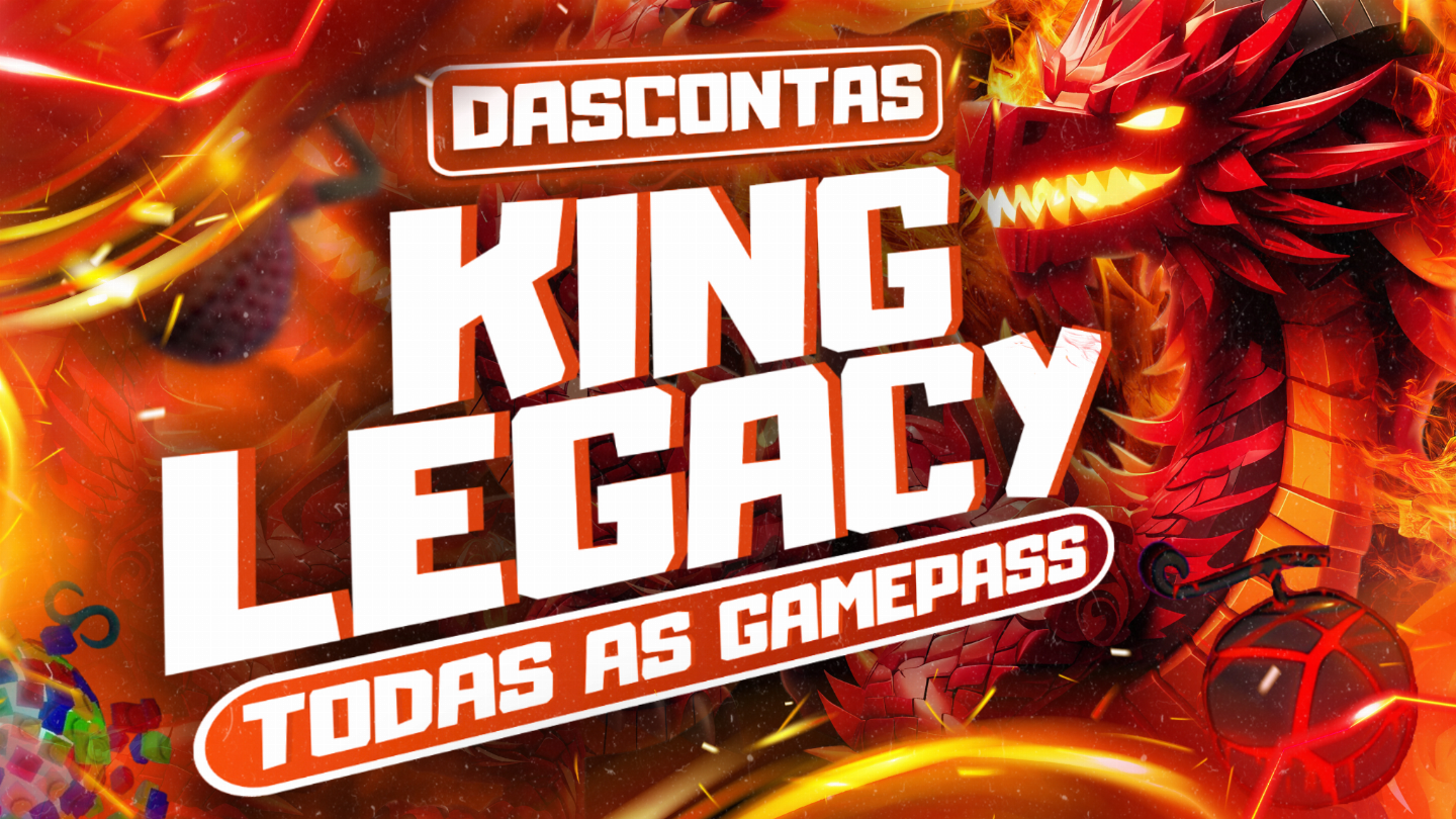 KING LEGACY TODAS AS GAMEPASS/ROBLOX/FRUTAS PERMANENTES/50% OFF EM TODAS FRUTAS