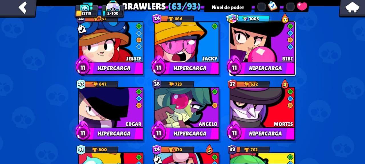 CONTA BRAWL STARS - 27k TROFÉUS.