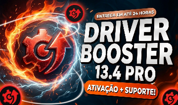 DRIVER BOOSTER 13.4 PRO - CHAVE DE ATIVAÇÃO + SUPORTE! | 30 DIAS DE GARANTIA
