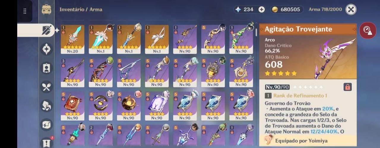 Conta end game AR60 55 t5 + 32 armas t5, skins e pets raros e muito mais