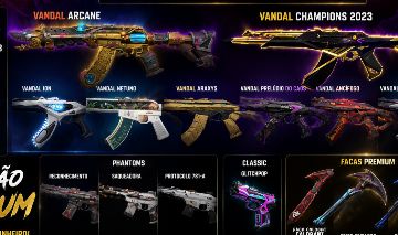 ARCANE + CHAMPIONS 2023 + ARAXYS + ION + NETUNO + 3 FACAS | VALORANT