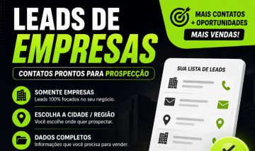 Leads B2B de Empresas por Cidade e Categoria