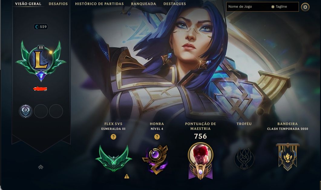 Conta LOL [346 skins] 4 ultimates