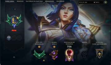 Conta LOL [346 skins] 4 ultimates
