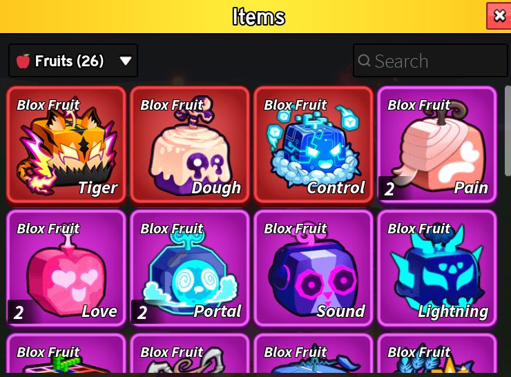Conta de Blox fruits full com 15 Perm Dragon Kitusne Dough Todas as gamepass