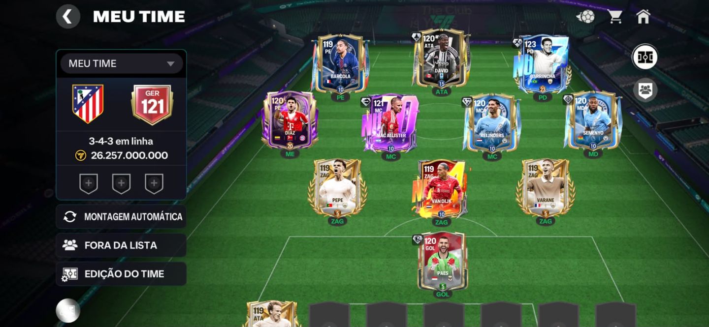 CONTA FC MOBILE GER 121 + 141 MILHOES DE COINS DISPONÍVEL