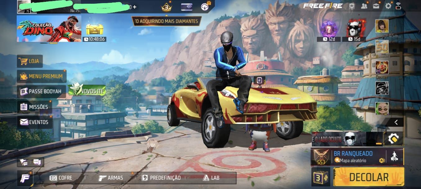 CONTA DE FREE FIRE GEMADA LEVEL 75