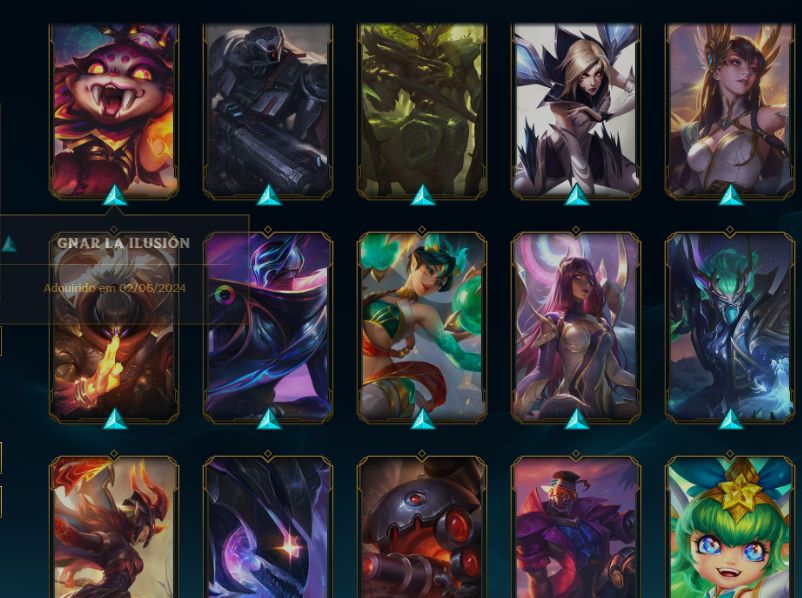 CONTA NIVEL 407 COM 141 SKINS