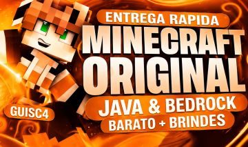 MINECRAFT BEDROCK + JAVA | CONTA ORIGINAL