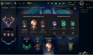 CONTA CRIADA EM 2013 | ALL CHAMPS | 299 SKINS | LEVEL 773 | 97K EA | PLATINA 3