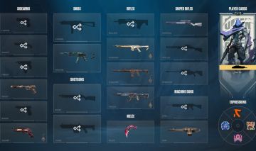 Conta valorant com muitas skins legais e chaveiros, pra sair rapido vendi o pc
