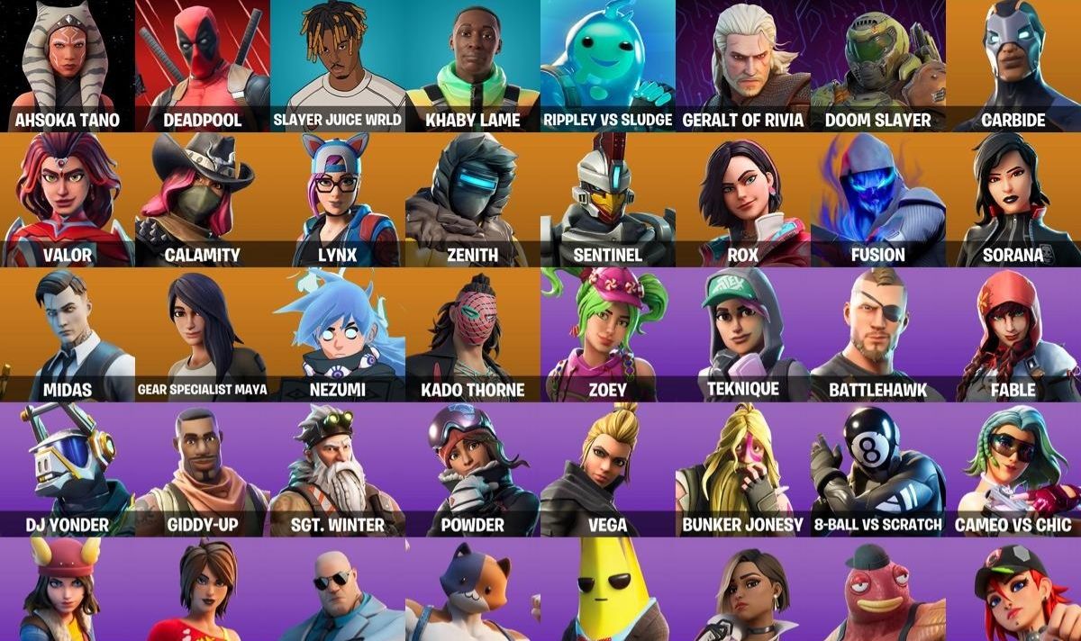CONTA FORTNITE COM MIDAS DOURADO, FOCUS, ZOEY, CALAMIDADE & 55 SKINS