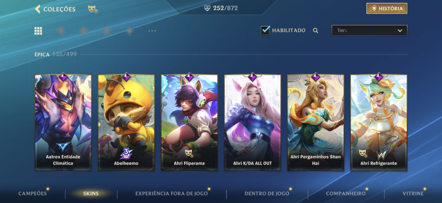 Conta de wild rift prestígio Lux e Morgana