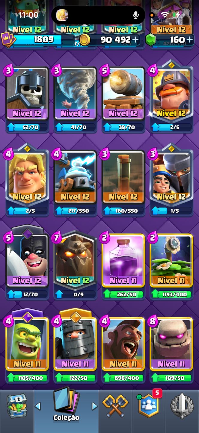 CONTA DE CLASH ROYALE FULL ARENA