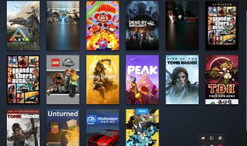 CONTA STEAM COM GTA 5, PEAK, ARK, DEAD BY DAYLIGHT, LEGO E WALLPAPER ENGINE