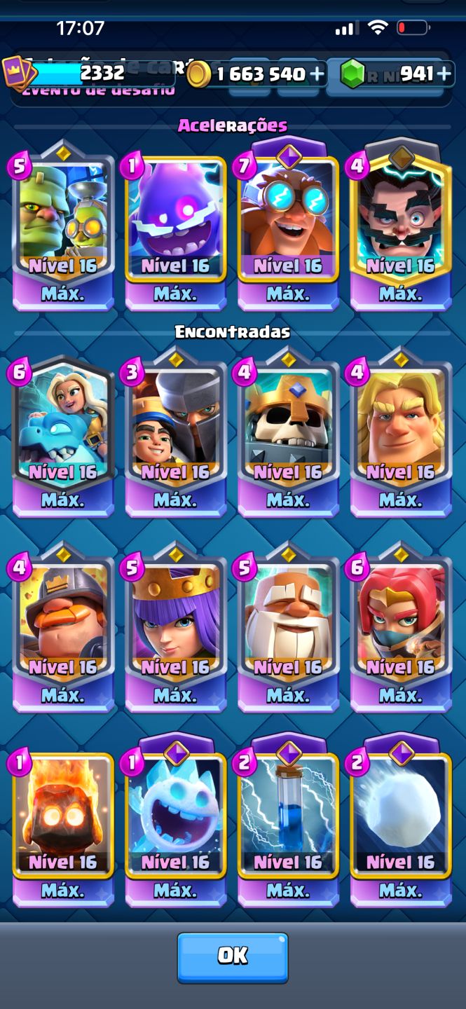 Conta de Clash Royale full maximizada