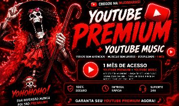 YOUTUBE Premium + Yt Music | 1 MÊS