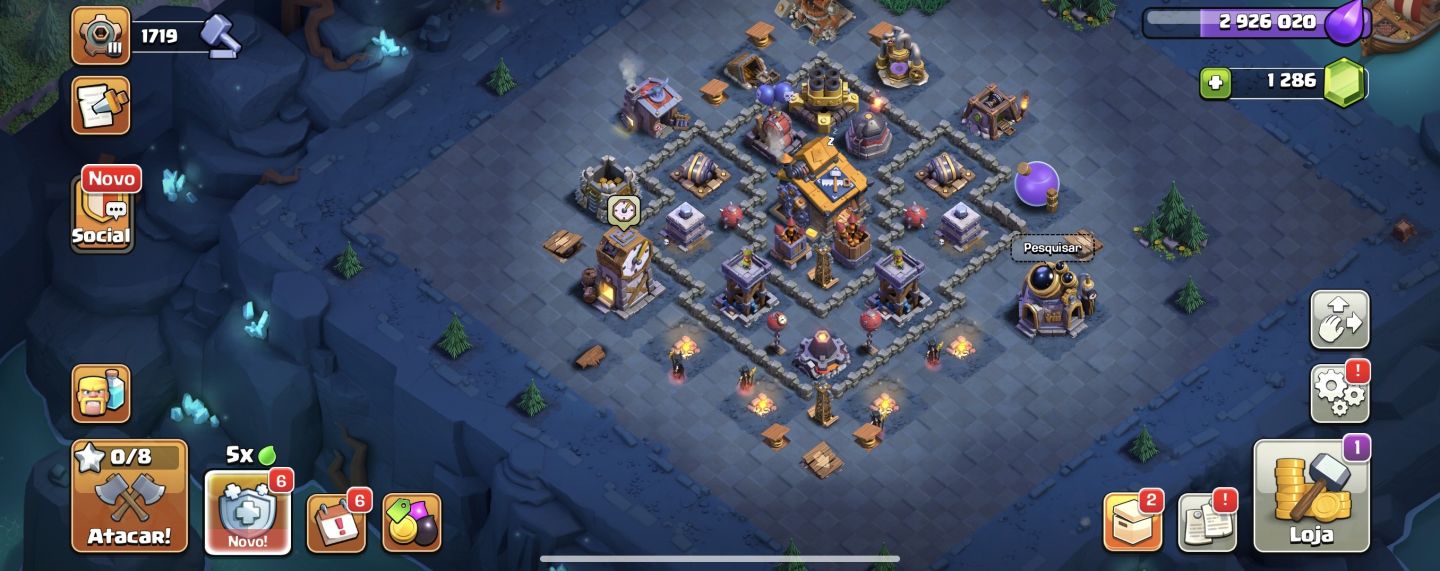 Conta clash of clans cv 13