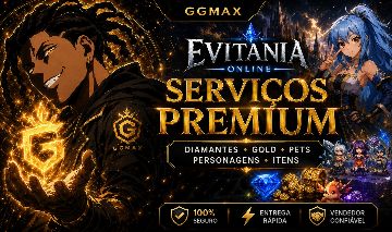 ITENS EVITANIA ONLINE | DIAMANTES + GOLD + PETS + SKINS | ANDROID E STEAM