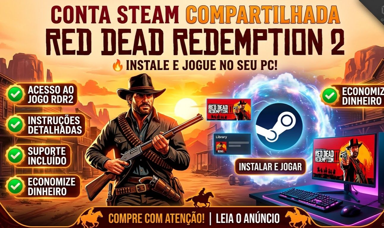 Conta Steam com Red Dead 2 so para instalar e jogar