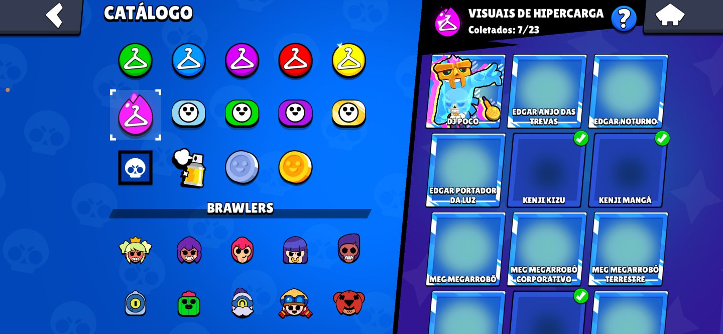CONTA DE BRAWL STARS(57441 troféus, 17535 blings e 39 gemas)