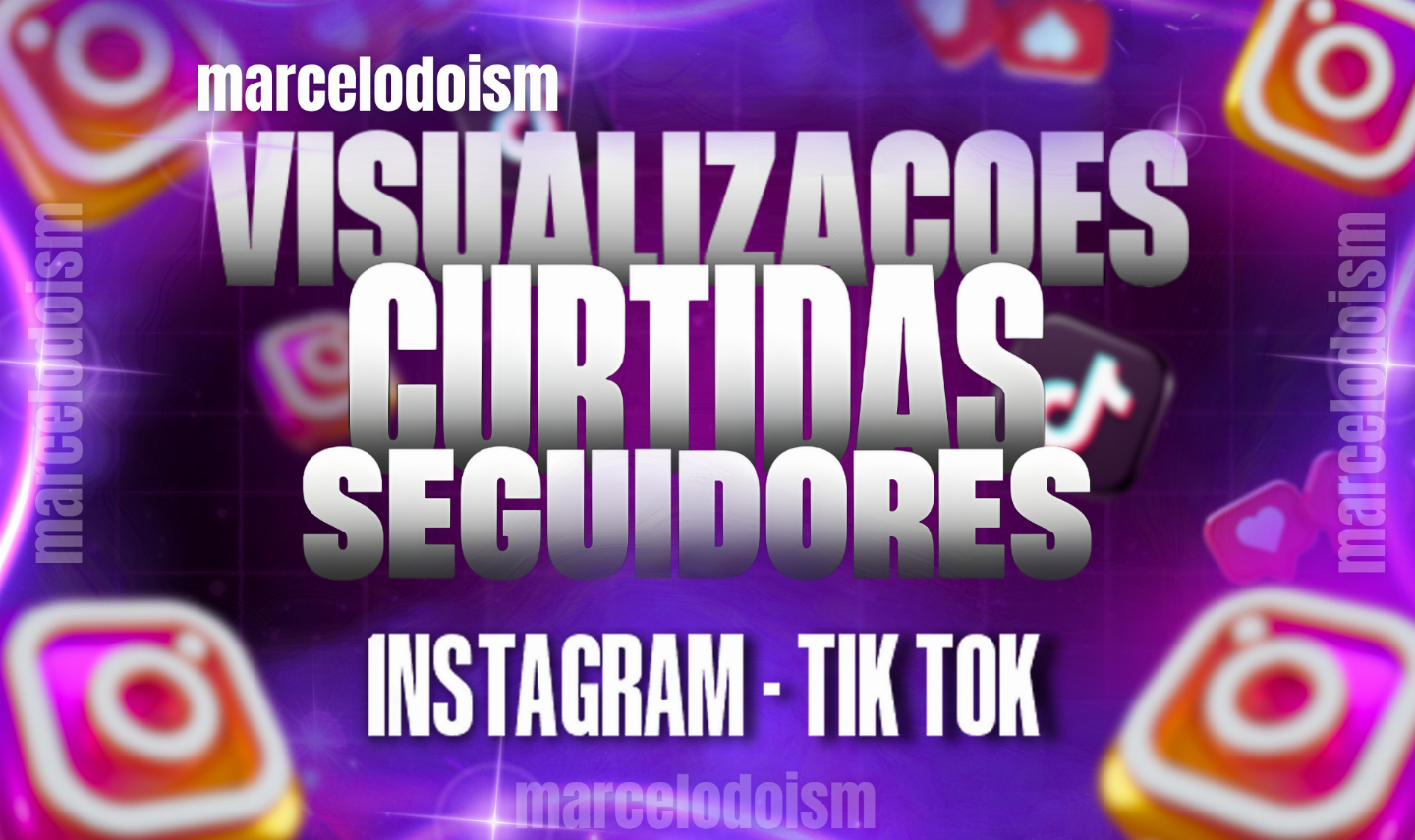 SEGUIDORES | CURTIDAS | VIZUALIZAÇÕES | INSTAGRAM - TIKTOK - ENTREGA RÁPIDA