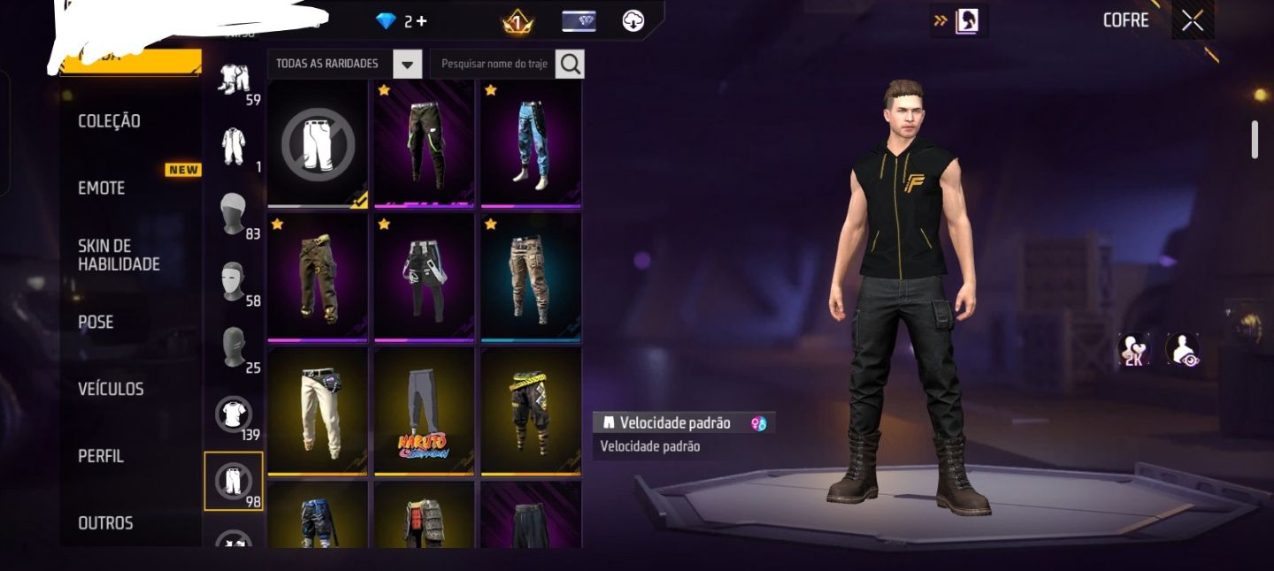 Conta de Free fire com 6 anos de idade