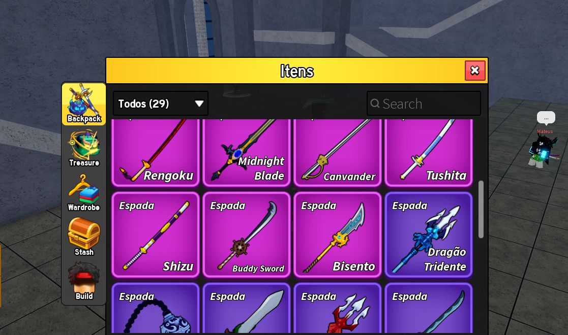Conta Blox Fruits full maestria em armas / frutas, 2 raças v4