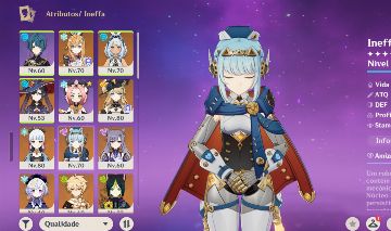 GENSHIN Ineffa, Navia, Ayaka, Mualani e Escoffier, PITY ALTO